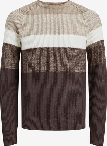 JACK & JONES Sweater in Beige: front