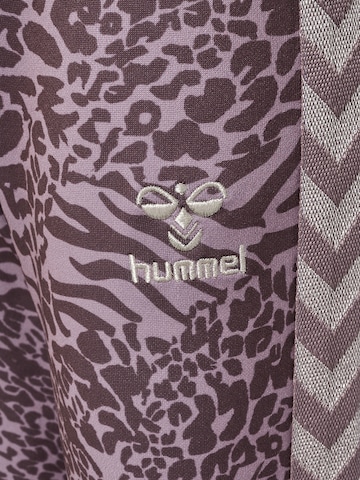 Hummel Slimfit Sportbroek 'WILD' in Lila