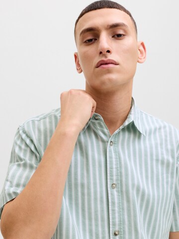 JACK & JONES Regular fit Overhemd 'JJCHAD' in Groen