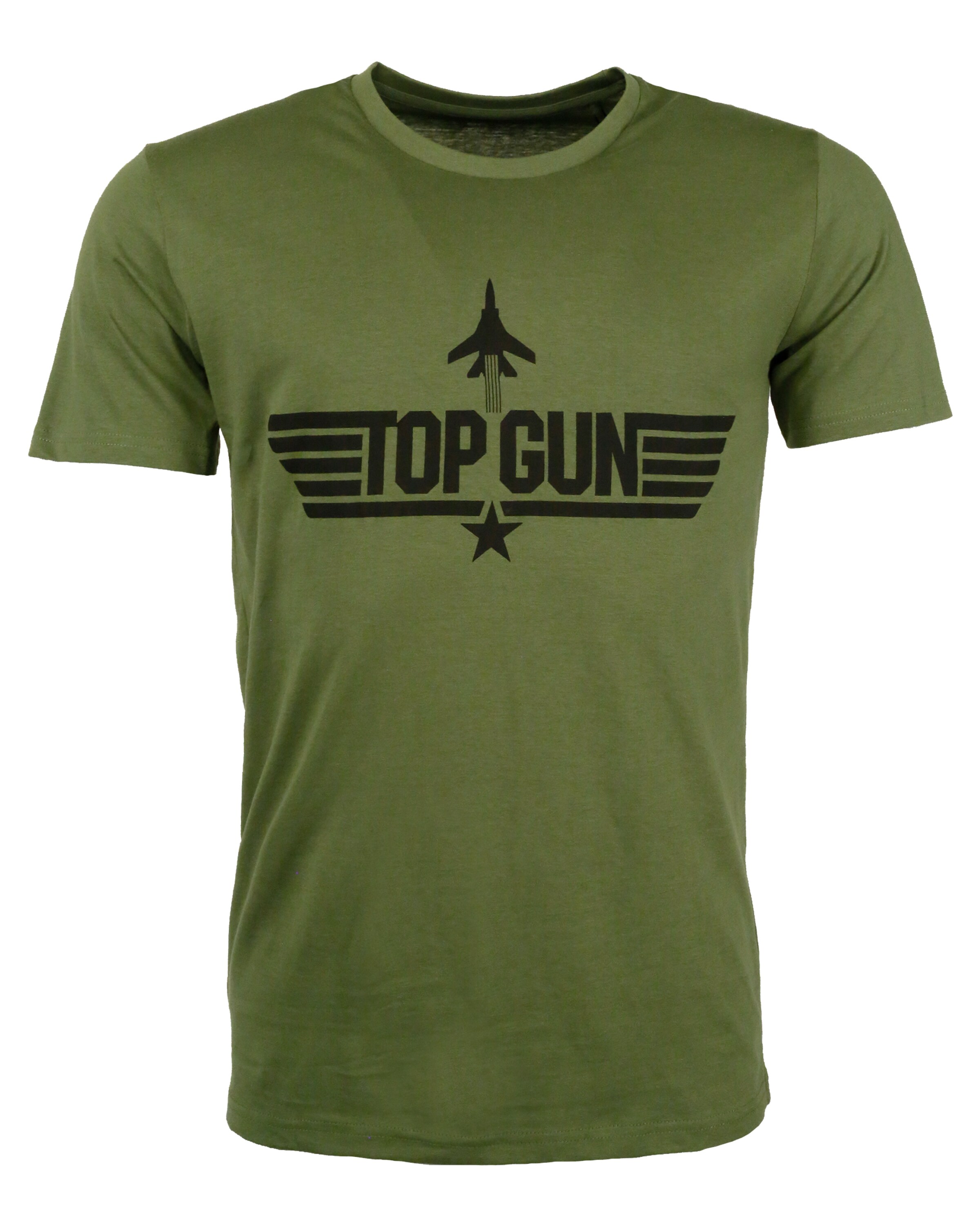 TOP GUN T-Shirt in Grün: Vorderseite