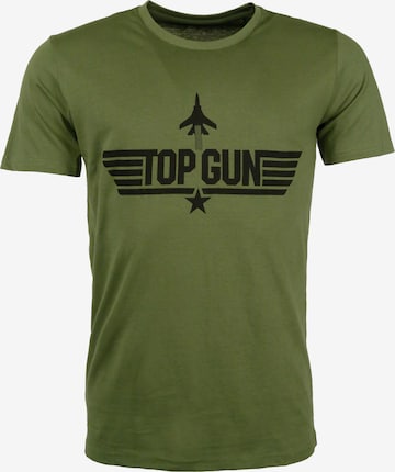 TOP GUN Shirt in Groen: voorkant