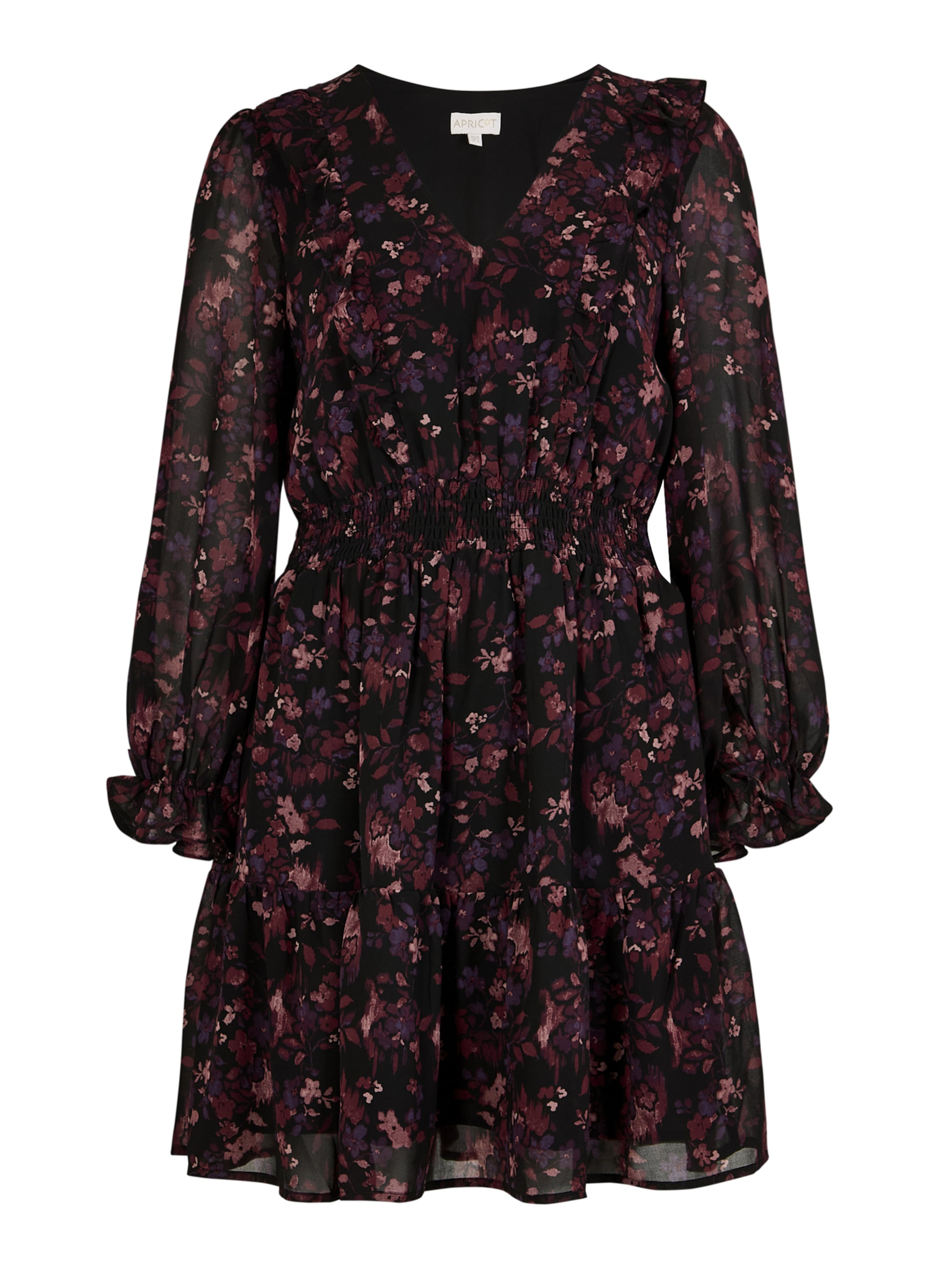 Apricot Kleid in Rot: Vorderseite