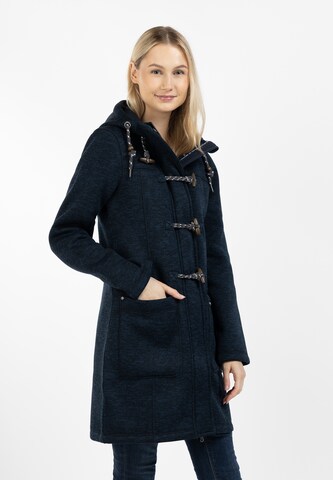 Schmuddelwedda Between-Seasons Coat in Blue: front