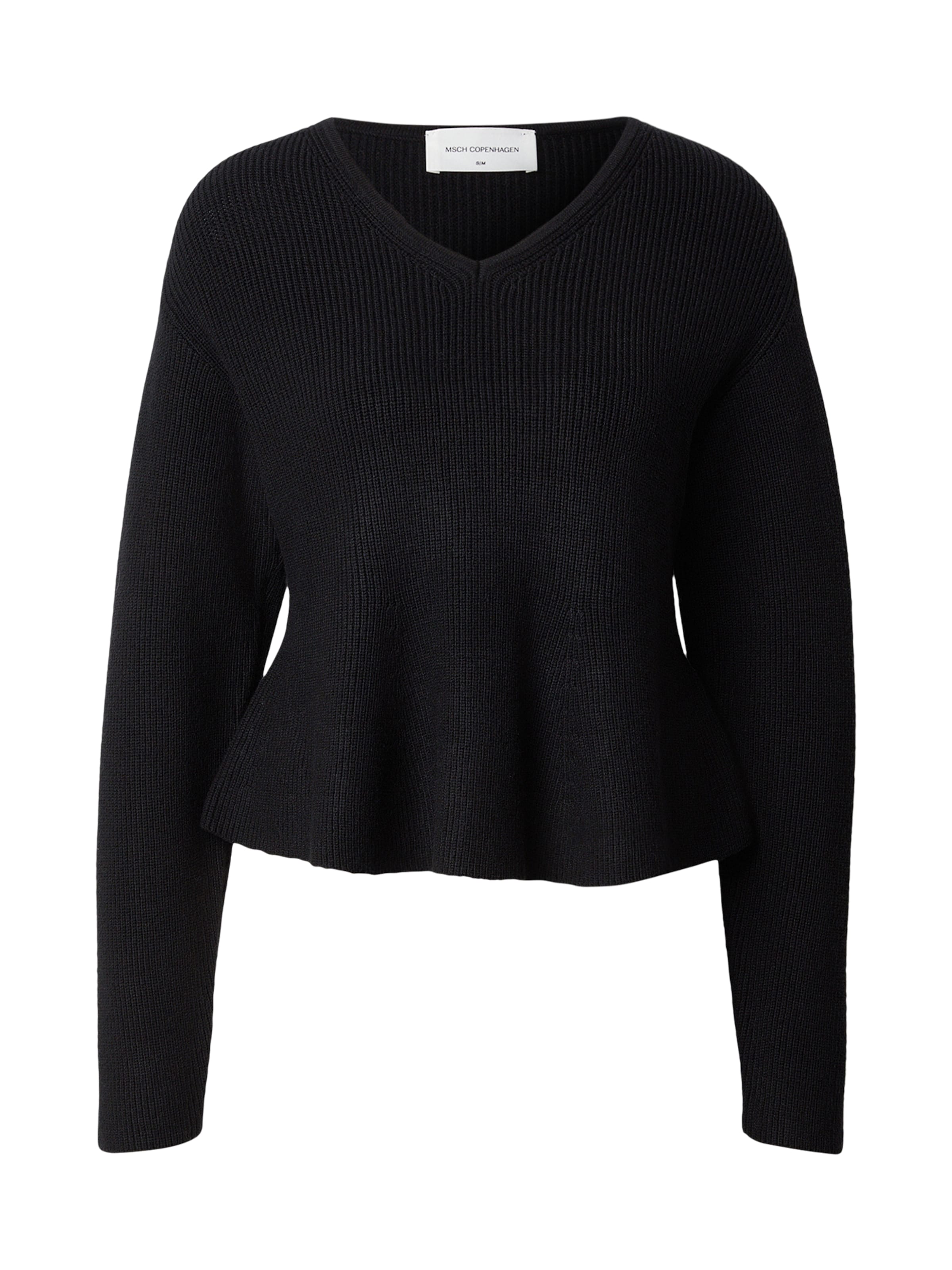 MSCH COPENHAGEN Pulóver 'MSCHSilda' - fekete: elől
