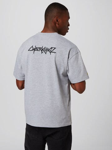 About You x Cyberkongz Shirt 'Nick' in Grey: front