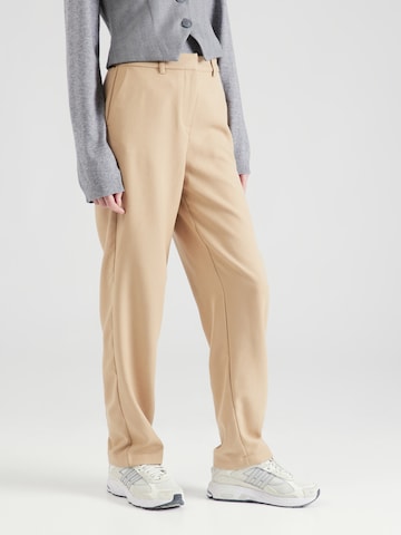 VILA Regular Pants 'NELLIE' in Beige: front