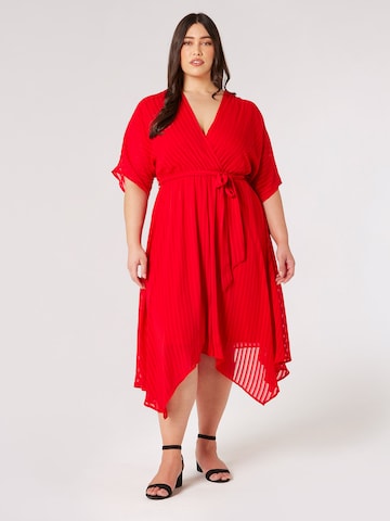 Apricot Cocktailkleid in Rot