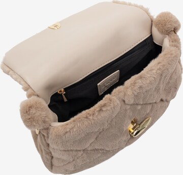 Borsa a spalla di faina in beige