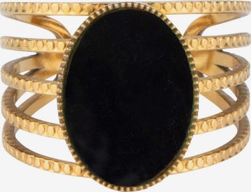 Bague 'Ring Bari' Chic by Lirette en noir : devant