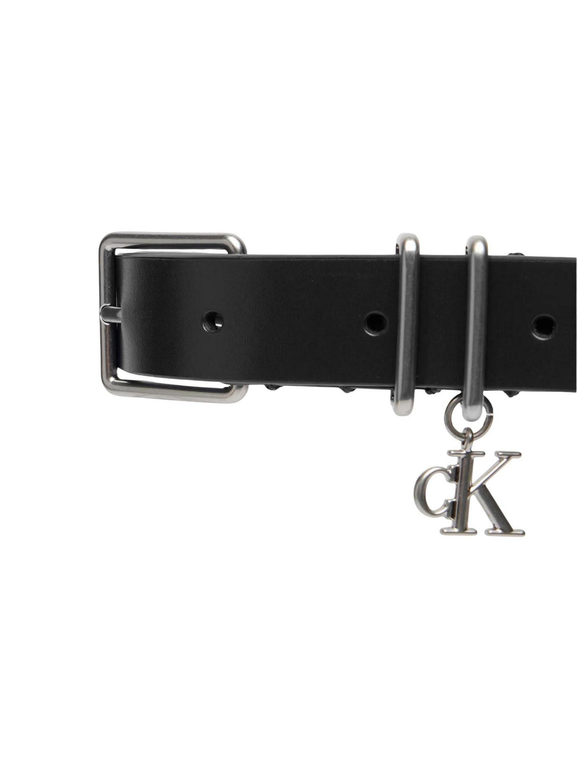 Cintura 'MONOGRAM CHARM  KEEPER BELT 25MM LV04F7086G' di Calvin Klein in nero