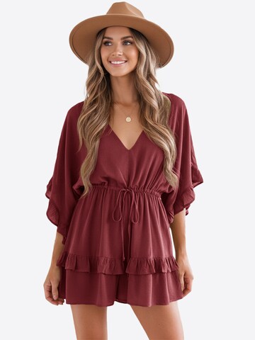 Salopeta de la Imily Bela pe roșu: față