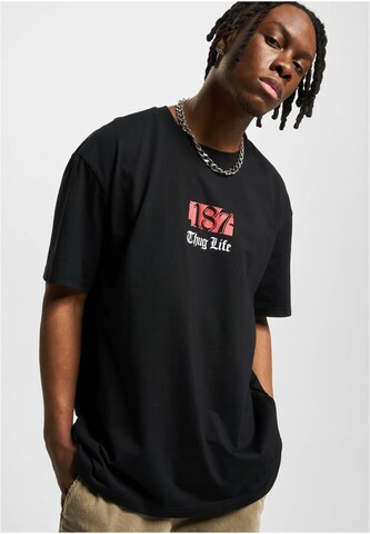 Thug Life Shirt 'Trojan Horse' in Black: front