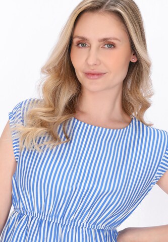 Chemisier Usha en bleu