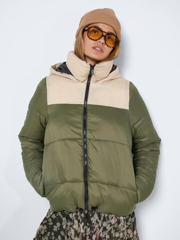 Noisy may Winter Jacket 'ALES' in Green: front