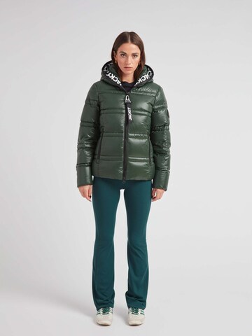 JACK1T Outdoorjas ' R4D Tramline Puffer Racer Lux ' in Groen
