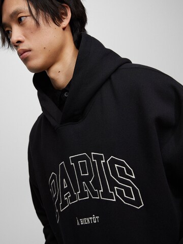 Pull&Bear Sweatshirt in Schwarz