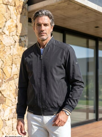 Cizgi Triko Between-Season Jacket in Blue