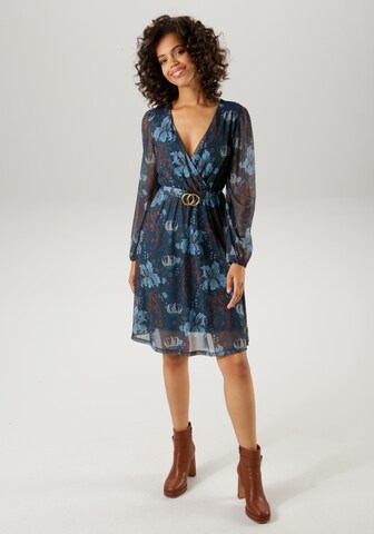 Aniston CASUAL Blusenkleid 'Aniston' in Blau