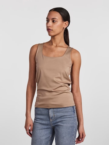 PIECES Top 'NEJA' in Brown: front