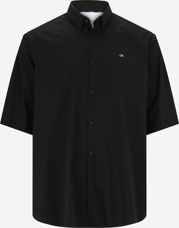 Coupe regular Chemise Calvin Klein Big & Tall en noir : devant