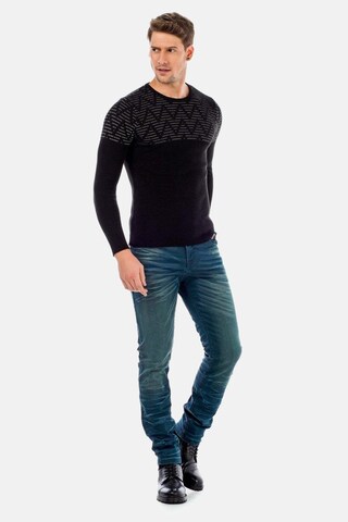 Coupe slim Jean CIPO & BAXX en vert