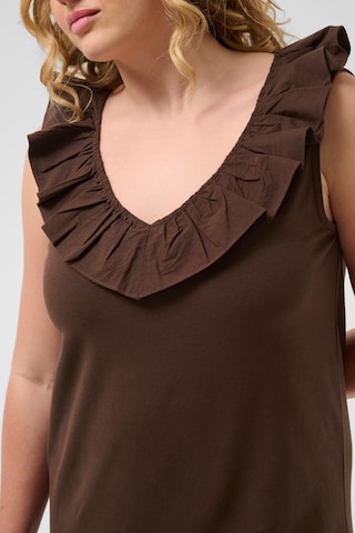 KAFFE CURVE Kleid in Braun
