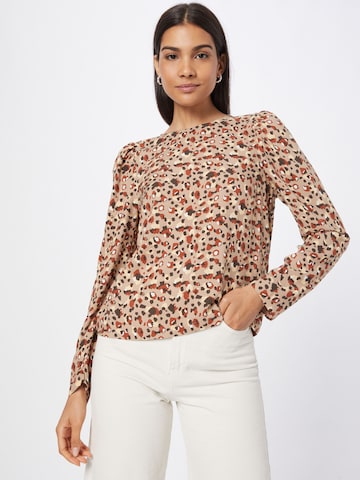 PIECES Blouse 'CARLY' in Beige: voorkant