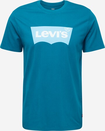 LEVI'S ® Tričko 'Graphic Crewneck Tee' – modrá: přední strana