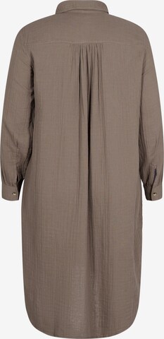 Zizzi Bluse 'XPANO' i brun