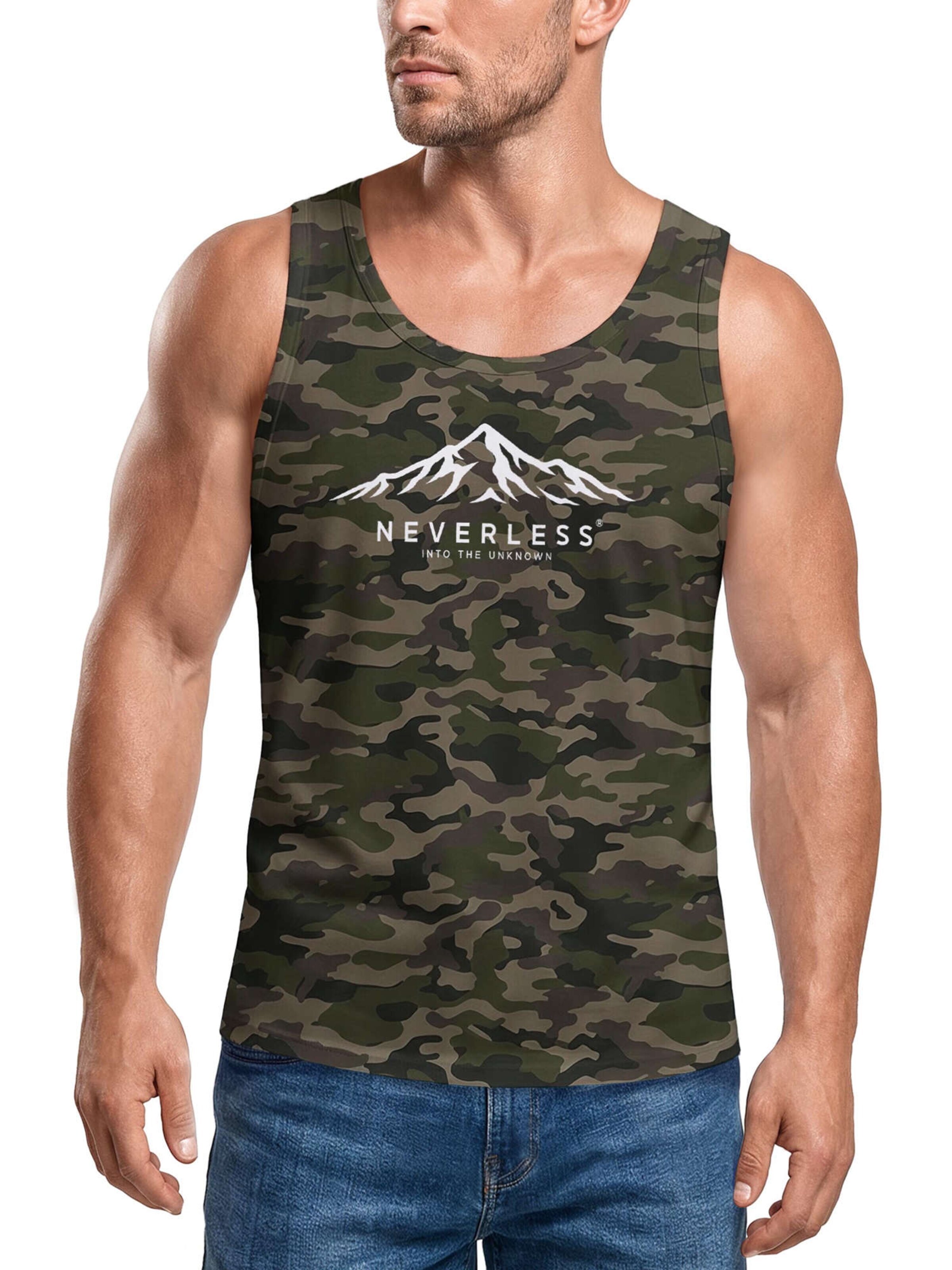 Neverless Shirt 'Unknown' in Green: front