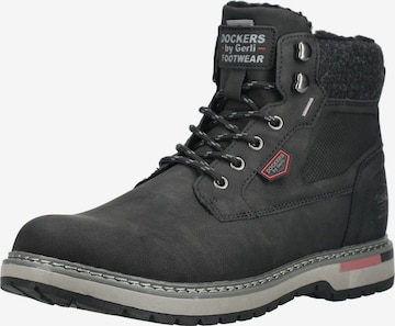 Boots stringati di Dockers by Gerli in nero: frontale