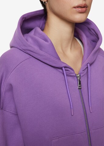 Marc O'Polo DENIM Zip-Up Hoodie in Purple