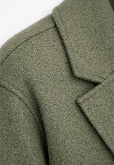 Elara Mantel in L in khaki, Produktansicht