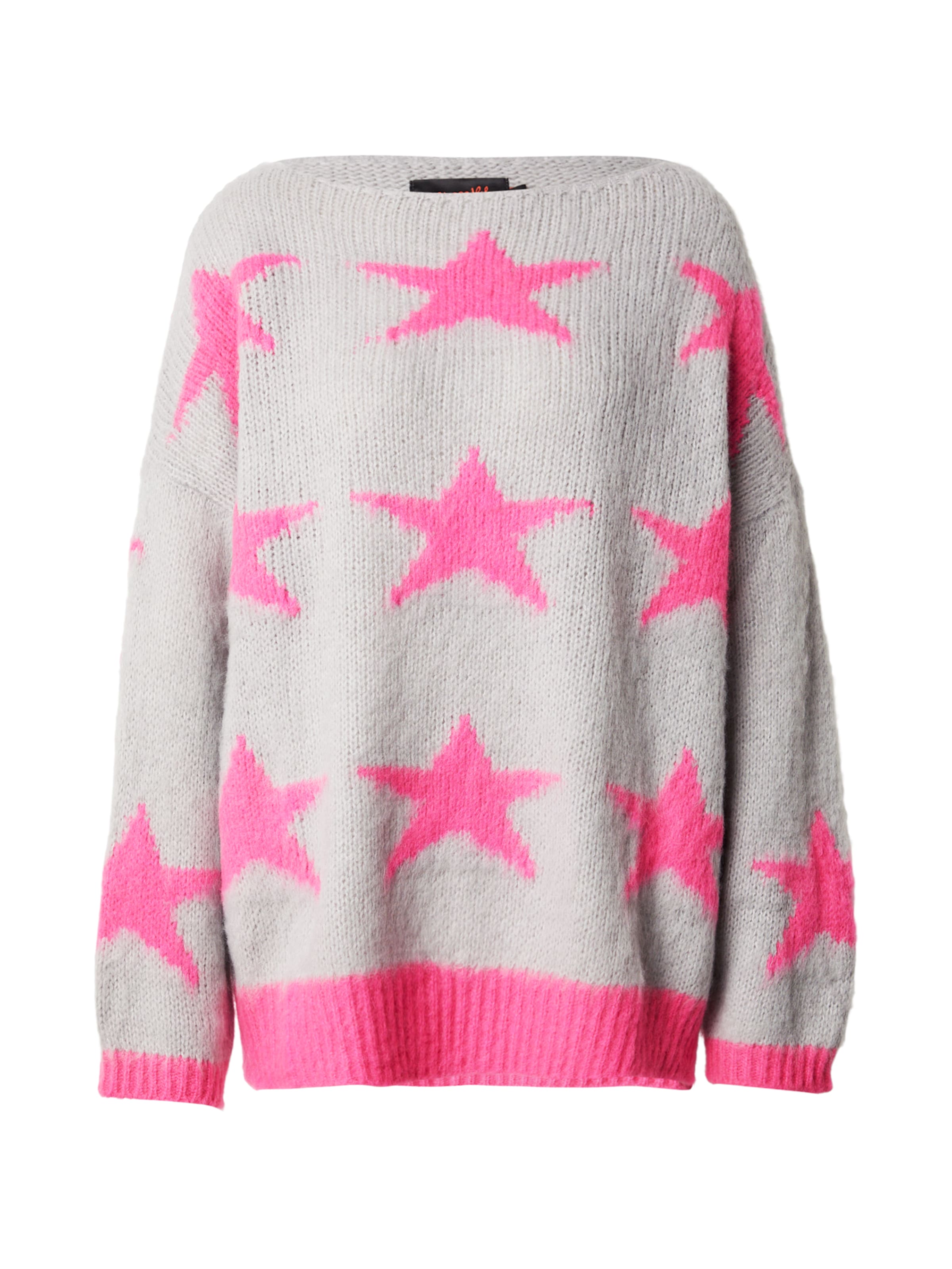 miss goodlife Sweater 'Stars' in Grey: front