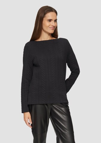 s.Oliver Sweatshirt in Black: front