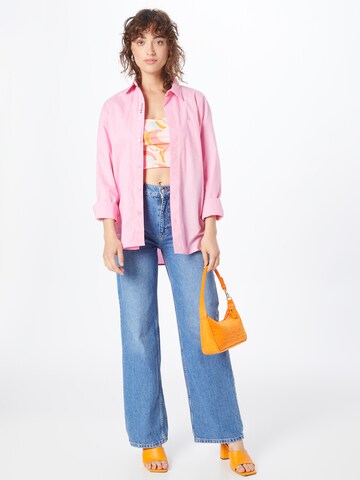 Warehouse Wide Leg Jeans in Blau