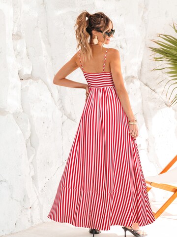 Cupshe Sommerkleid 'Striped Maxi' in Rot