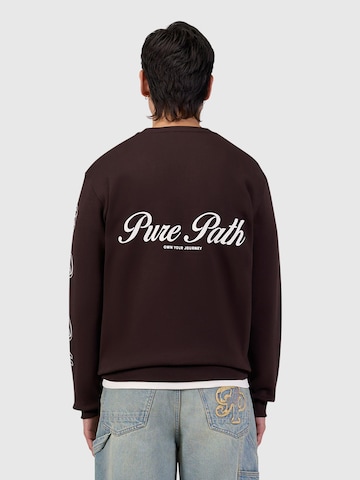 Sweat-shirt Pure Path en marron