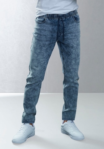 BUFFALO Tapered Jeans in Blau