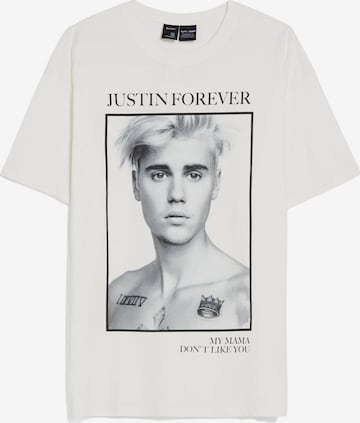 Bershka T-shirt i vit: framsida