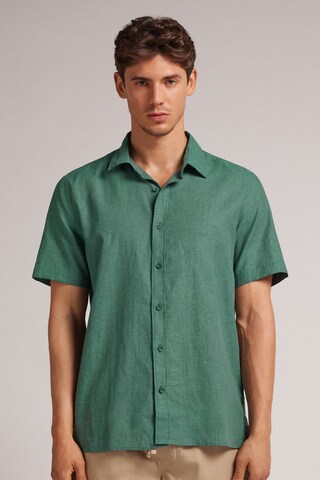 INTIMISSIMI Regular Fit Hemd in Grün: Vorderseite