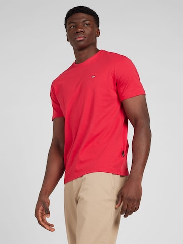 NAPAPIJRI Shirt 'SALIS' in Rood: voorkant