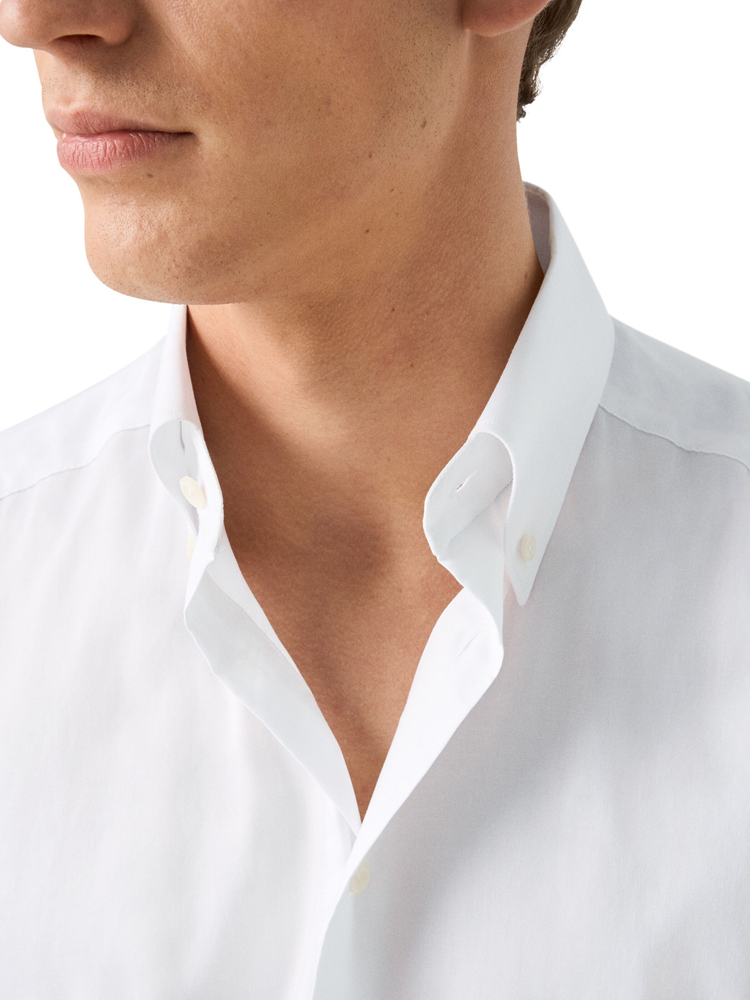 balta ETON Priglundantis modelis Dalykinio stiliaus marškiniai