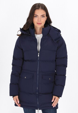 usha BLUE LABEL Winter coat 'Blue Label' in Blue: front