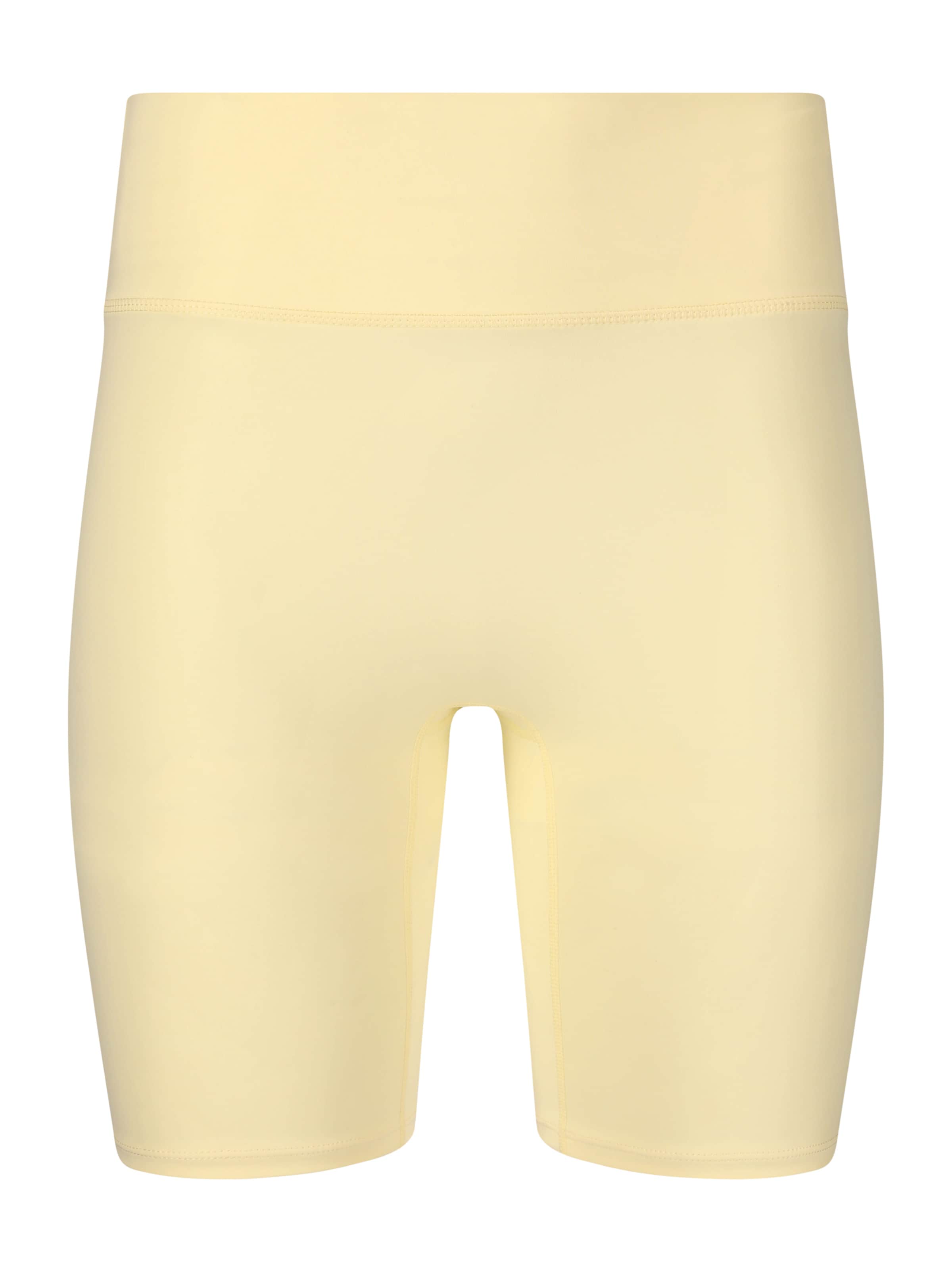 Pantaloni sport de la Athlecia pe galben: față