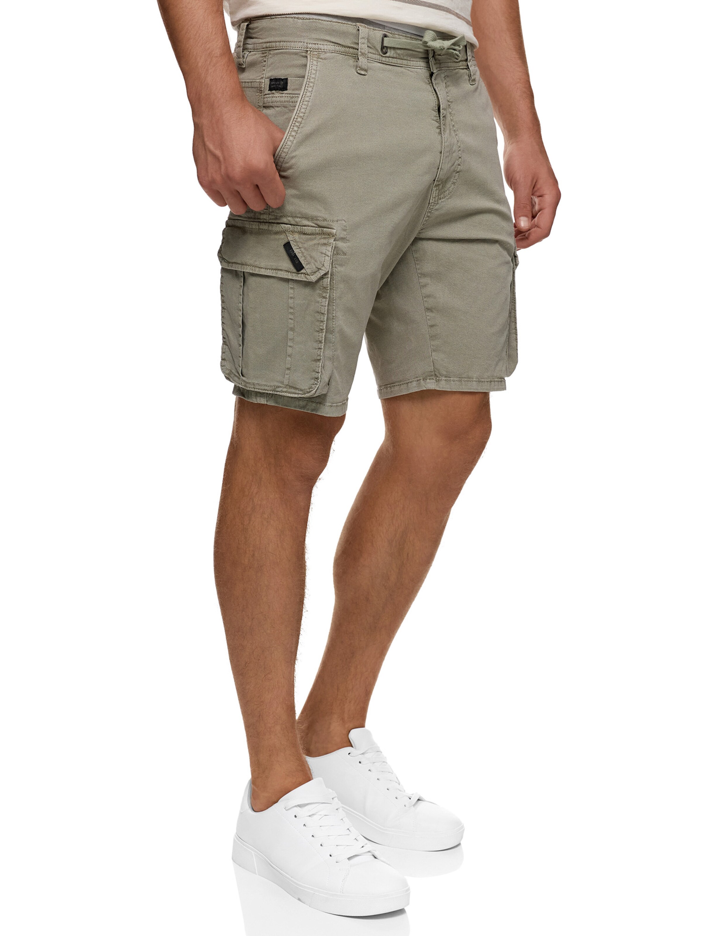 INDICODE JEANS Regular Shorts in Grau