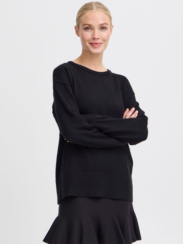 b.young Pullover ' NONINA ' in Schwarz: Vorderseite