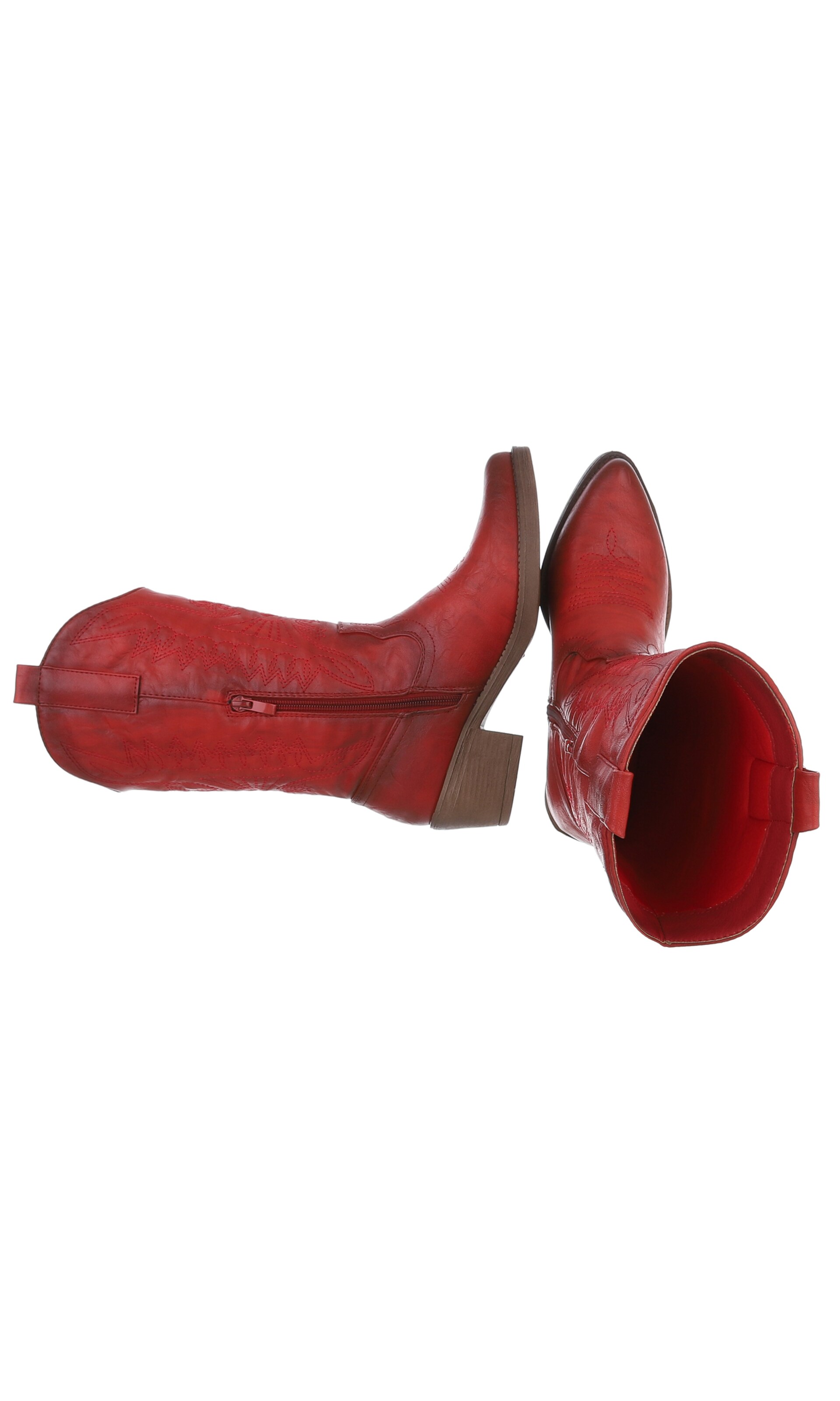Ital-Design Cowboy Boots in Red