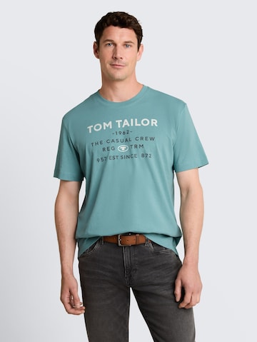 TOM TAILOR Majica | modra barva: sprednja stran