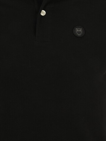 KnowledgeCotton Apparel Poloshirt 'ROWAN'  (GOTS) in Schwarz